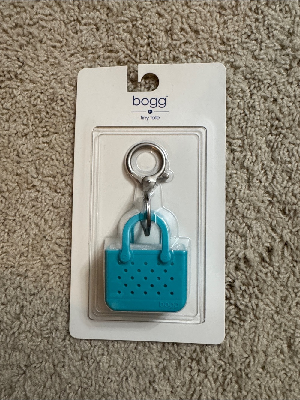 Bogg Tiny Tote Keychain - Turquoise